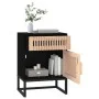 Mesita noche hierro y madera contrachapada negro 40x30x55,5 cm de vidaXL, Mesitas de noche - Ref: Foro24-352093, Precio: 67,3...