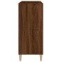 Mueble discos madera contrachapada roble marrón 84,5x38x89 cm de vidaXL, Almacenamiento para CD y DVD - Ref: Foro24-831996, P...