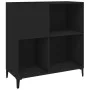 Black plywood record cabinet 84.5x38x89 cm by vidaXL, CD and DVD storage - Ref: Foro24-831998, Price: 70,56 €, Discount: %