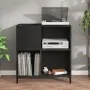 Black plywood record cabinet 84.5x38x89 cm by vidaXL, CD and DVD storage - Ref: Foro24-831998, Price: 70,56 €, Discount: %