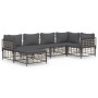Juego de muebles de jardín 6 pzas cojines antracita ratán PE de vidaXL, Sofás de exterior - Ref: Foro24-3186771, Precio: 473,...
