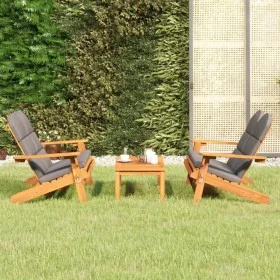 Juego de muebles de jardín Adirondack 3 piezas madera acacia de vidaXL, Conjuntos de jardín - Ref: Foro24-3152135, Precio: 50...