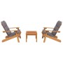 Juego de muebles de jardín Adirondack 3 piezas madera acacia de vidaXL, Conjuntos de jardín - Ref: Foro24-3152135, Precio: 52...