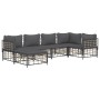 Juego de muebles de jardín 6 pzas cojines antracita ratán PE de vidaXL, Sofás de exterior - Ref: Foro24-3186771, Precio: 473,...