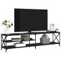 Mueble para TV metal y madera contrachapada negro 200x40x50 cm de vidaXL, Muebles TV - Ref: Foro24-826739, Precio: 101,83 €, ...