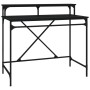 Escritorio de hierro y madera contrachapada negro 100x50x90 cm de vidaXL, Escritorios - Ref: Foro24-826699, Precio: 63,42 €, ...