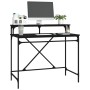 Escritorio de hierro y madera contrachapada negro 100x50x90 cm de vidaXL, Escritorios - Ref: Foro24-826699, Precio: 63,42 €, ...