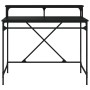 Escritorio de hierro y madera contrachapada negro 100x50x90 cm de vidaXL, Escritorios - Ref: Foro24-826699, Precio: 63,42 €, ...