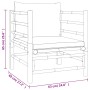 Set de muebles de jardín 7 piezas bambú y cojines gris claro de vidaXL, Conjuntos de jardín - Ref: Foro24-3155085, Precio: 64...