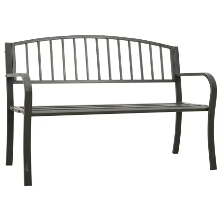 Banco de jardín acero gris 120 cm de vidaXL, Bancos de jardín - Ref: Foro24-319581, Precio: 95,43 €, Descuento: %