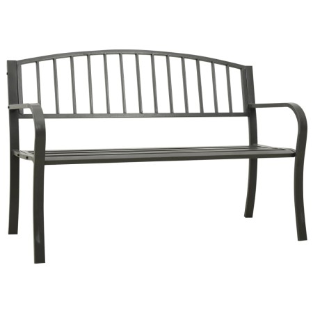 Banco de jardín acero gris 120 cm de vidaXL, Bancos de jardín - Ref: Foro24-319581, Precio: 107,11 €, Descuento: %