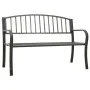 Banco de jardín acero gris 120 cm de vidaXL, Bancos de jardín - Ref: Foro24-319581, Precio: 95,43 €, Descuento: %