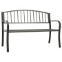 Banco de jardín acero gris 120 cm de vidaXL, Bancos de jardín - Ref: Foro24-319581, Precio: 107,11 €, Descuento: %