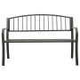 Banco de jardín acero gris 120 cm de vidaXL, Bancos de jardín - Ref: Foro24-319581, Precio: 95,43 €, Descuento: %
