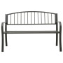Banco de jardín acero gris 120 cm de vidaXL, Bancos de jardín - Ref: Foro24-319581, Precio: 107,11 €, Descuento: %