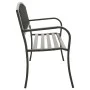 Banco de jardín acero gris 120 cm de vidaXL, Bancos de jardín - Ref: Foro24-319581, Precio: 95,43 €, Descuento: %