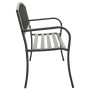 Banco de jardín acero gris 120 cm de vidaXL, Bancos de jardín - Ref: Foro24-319581, Precio: 107,11 €, Descuento: %