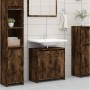 Armario de baño madera contrachapada roble ahumado 60x33x61 cm de vidaXL, Muebles de baño - Ref: Foro24-826357, Precio: 37,53...