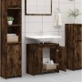 Armario de baño madera contrachapada roble ahumado 60x33x61 cm de vidaXL, Muebles de baño - Ref: Foro24-826357, Precio: 37,53...