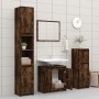 Armario de baño madera contrachapada roble ahumado 60x33x61 cm de vidaXL, Muebles de baño - Ref: Foro24-826357, Precio: 37,53...