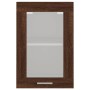 Armario vitrina colgante madera marrón roble 40x31x60 cm de vidaXL, Armarios de cocina - Ref: Foro24-826347, Precio: 41,14 €,...