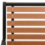 Banco de jardín acero y WPC negro y marrón 116 cm de vidaXL, Bancos de jardín - Ref: Foro24-319579, Precio: 156,74 €, Descuen...