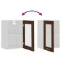 Armario vitrina colgante madera marrón roble 40x31x60 cm de vidaXL, Armarios de cocina - Ref: Foro24-826347, Precio: 40,60 €,...