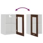 Armario vitrina colgante madera marrón roble 40x31x60 cm de vidaXL, Armarios de cocina - Ref: Foro24-826347, Precio: 41,14 €,...