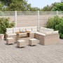 Conjunto de sofás de jardín 14 pcs Beige ratán sintético en Sofás de exterior | Comprar online en Foru.es