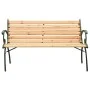 Banco de jardín hierro fundido y madera maciza de abeto 116 cm de vidaXL, Bancos de jardín - Ref: Foro24-319572, Precio: 129,...