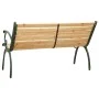 Banco de jardín hierro fundido y madera maciza de abeto 116 cm de vidaXL, Bancos de jardín - Ref: Foro24-319572, Precio: 129,...