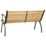 Banco de jardín hierro fundido y madera maciza de abeto 116 cm de vidaXL, Bancos de jardín - Ref: Foro24-319572, Precio: 140,...