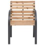 Sillas de jardín 2 unidades madera maciza de abeto de vidaXL, Sillas de jardín - Ref: Foro24-319576, Precio: 117,03 €, Descue...