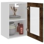 Armario vitrina colgante madera roble ahumado 40x31x60 cm de vidaXL, Armarios de cocina - Ref: Foro24-826345, Precio: 39,65 €...