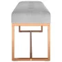 Gray velvet bench 110x36x45 cm by vidaXL, Benches for halls and storage - Ref: Foro24-350603, Price: 113,05 €, Discount: %