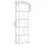Estantería de madera contrachapada roble ahumado 45x24x160 cm de vidaXL, Librerías y estanterías - Ref: Foro24-826375, Precio...