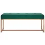 Banco de terciopelo verde oscuro 110x36x45 cm by vidaXL, Benches for halls and storage - Ref: Foro24-350601, Price: 108,39 €,...
