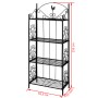 Estante De Planta Cuadrada Negro de vidaXL, Soportes para macetas - Ref: Foro24-40780, Precio: 83,42 €, Descuento: %