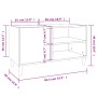 Mueble para discos madera contrachapada negro 84,5x38x48 cm de vidaXL, Almacenamiento para CD y DVD - Ref: Foro24-831942, Pre...