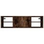 Estantería pared madera contrachapada roble ahumado 102x30x29cm de vidaXL, Estantes y estanterías - Ref: Foro24-826363, Preci...