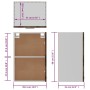 Mueble de TV colgante madera roble ahumado 39,5x31x60 cm de vidaXL, Armarios de cocina - Ref: Foro24-826348, Precio: 43,18 €,...