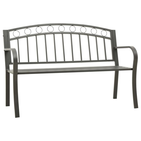 Banco de jardín acero gris 120 cm de vidaXL, Bancos de jardín - Ref: Foro24-319586, Precio: 104,23 €, Descuento: %