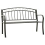 Banco de jardín acero gris 120 cm de vidaXL, Bancos de jardín - Ref: Foro24-319586, Precio: 104,23 €, Descuento: %