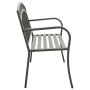 Banco de jardín acero gris 120 cm de vidaXL, Bancos de jardín - Ref: Foro24-319586, Precio: 104,23 €, Descuento: %