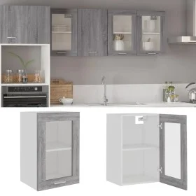 Armario colgante madera contrachapada gris Sonoma 40x31x60 cm de vidaXL, Armarios de cocina - Ref: Foro24-826346, Precio: 45,...