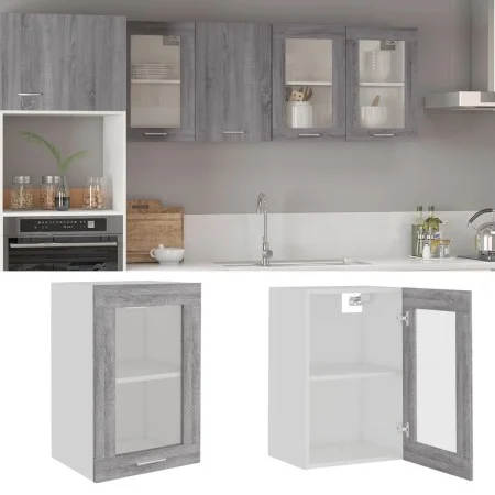 Armario colgante madera contrachapada gris Sonoma 40x31x60 cm de vidaXL, Armarios de cocina - Ref: Foro24-826346, Precio: 45,...