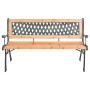 Banco de jardín hierro fundido y madera maciza de abeto 116 cm de vidaXL, Bancos de jardín - Ref: Foro24-319571, Precio: 75,2...
