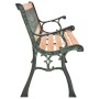 Banco de jardín hierro fundido y madera maciza de abeto 116 cm de vidaXL, Bancos de jardín - Ref: Foro24-319571, Precio: 75,2...
