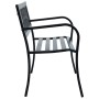 Banco de jardín acero negro 120 cm de vidaXL, Bancos de jardín - Ref: Foro24-319582, Precio: 85,31 €, Descuento: %