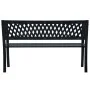 Banco de jardín acero negro 120 cm de vidaXL, Bancos de jardín - Ref: Foro24-319582, Precio: 85,93 €, Descuento: %